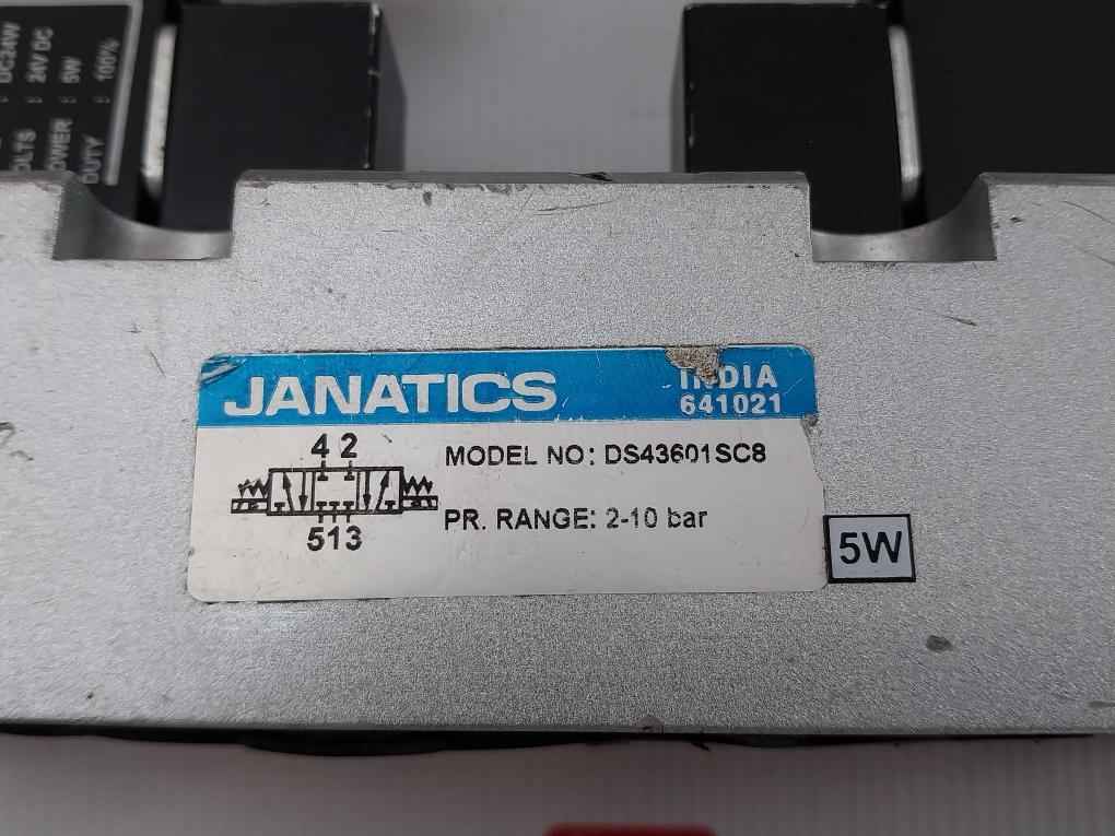 Janatics Ds43601Sc8 Solenoid Valve 24V Dc 5W 2-10Bar