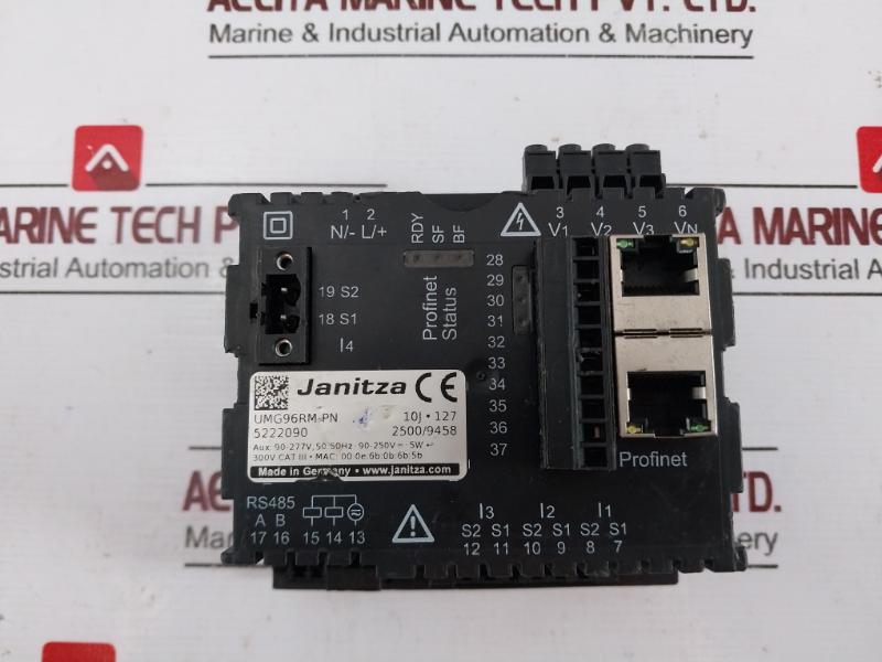 Janitza Umg96Rm-pn Power Analyser Umg 96 Rm 2500/9458 Rs485