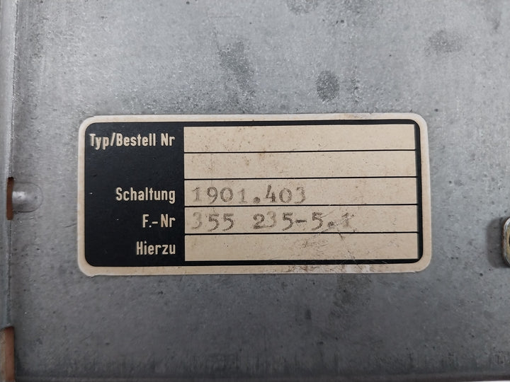 Janssen -100 To 925 Analog Kilowatt (Kw) Panel Meter