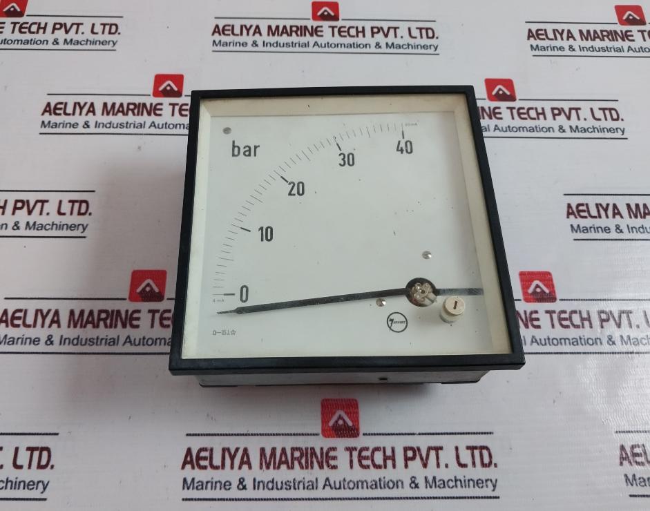 Janssen 0-40 BAR Analog Panel Meter 4Ma-20Ma