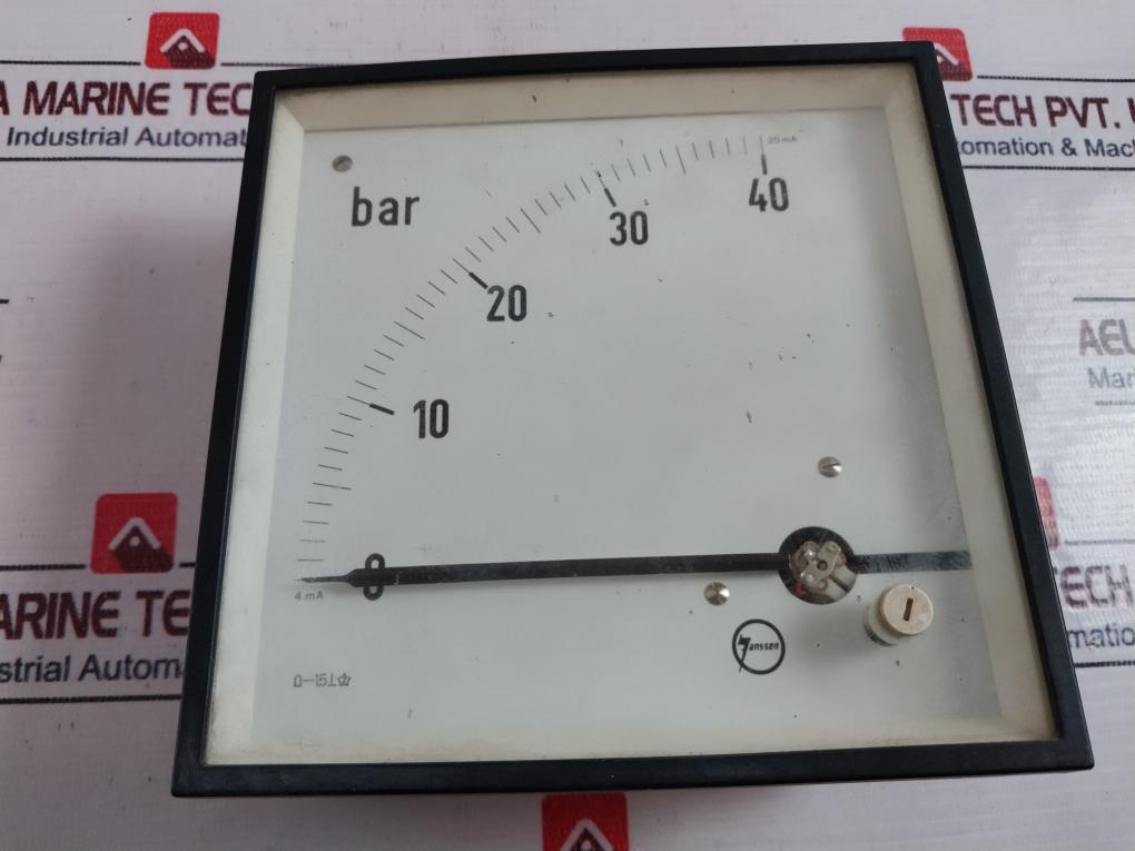 Janssen 0-40 BAR Analog Panel Meter 4Ma-20Ma