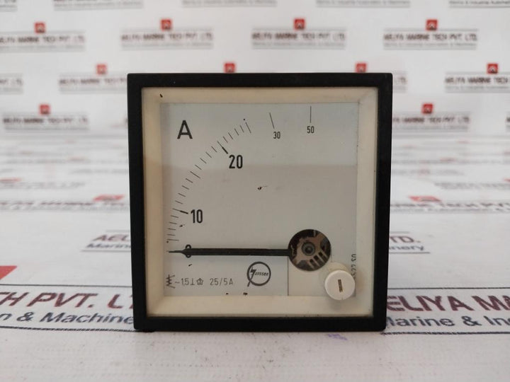 Janssen 25/5A Ammeter 0-50A 5527 S0