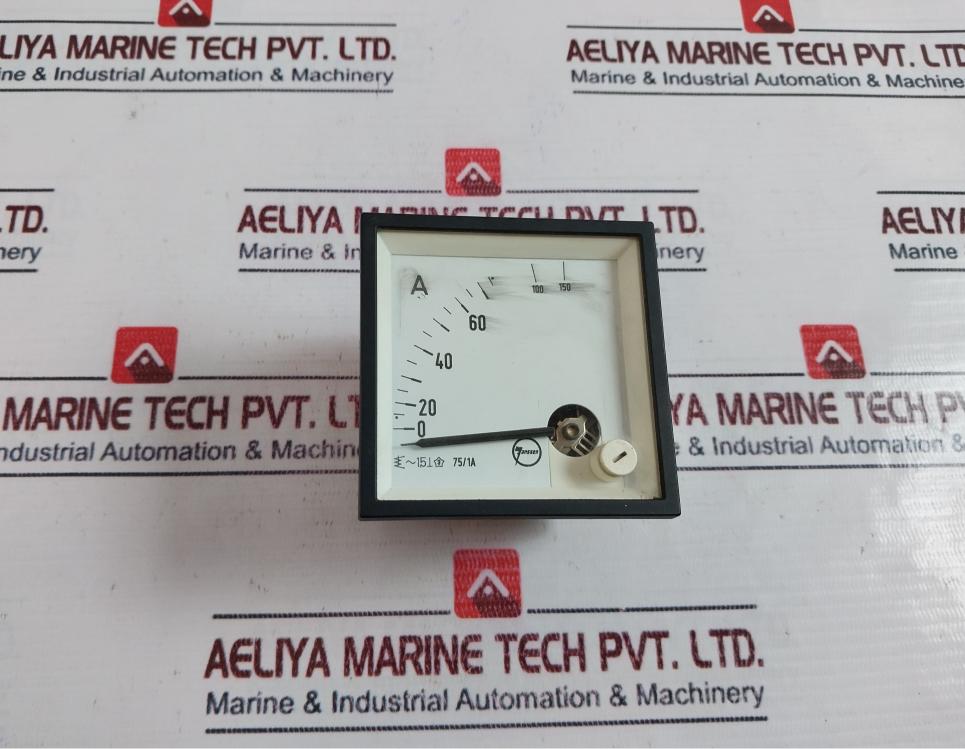Janssen 75/1A Analog Ammeter 0-75/150 A