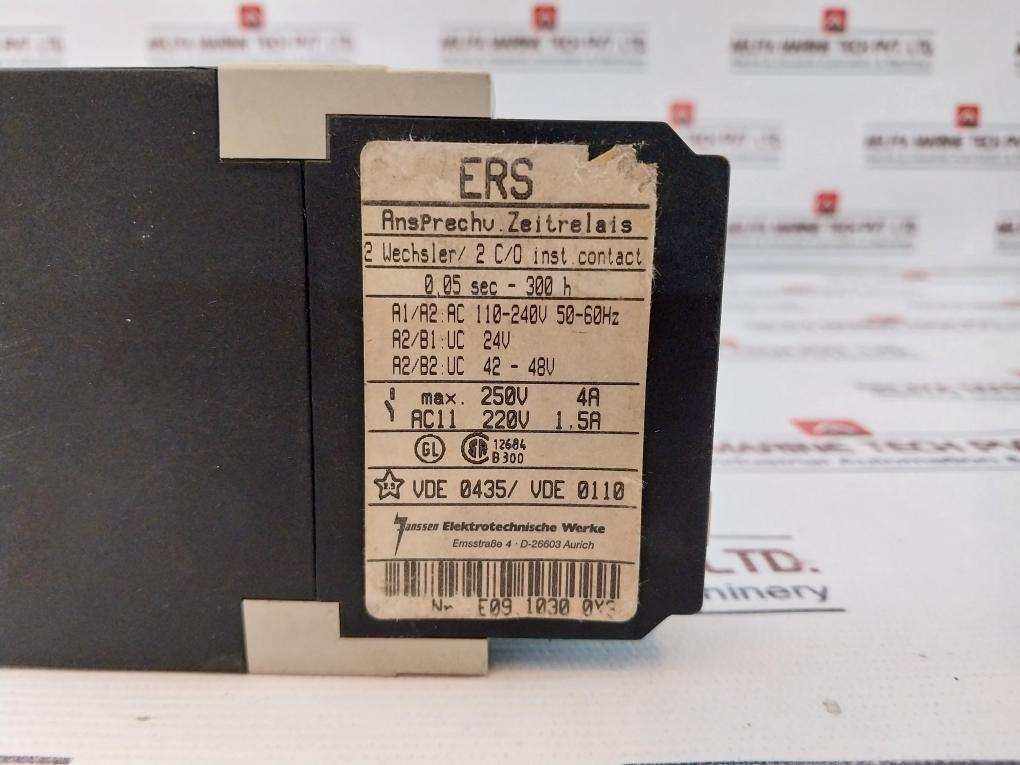 Janssen E09.1030 0X3 Response Time Relay 0,05Sec–300H