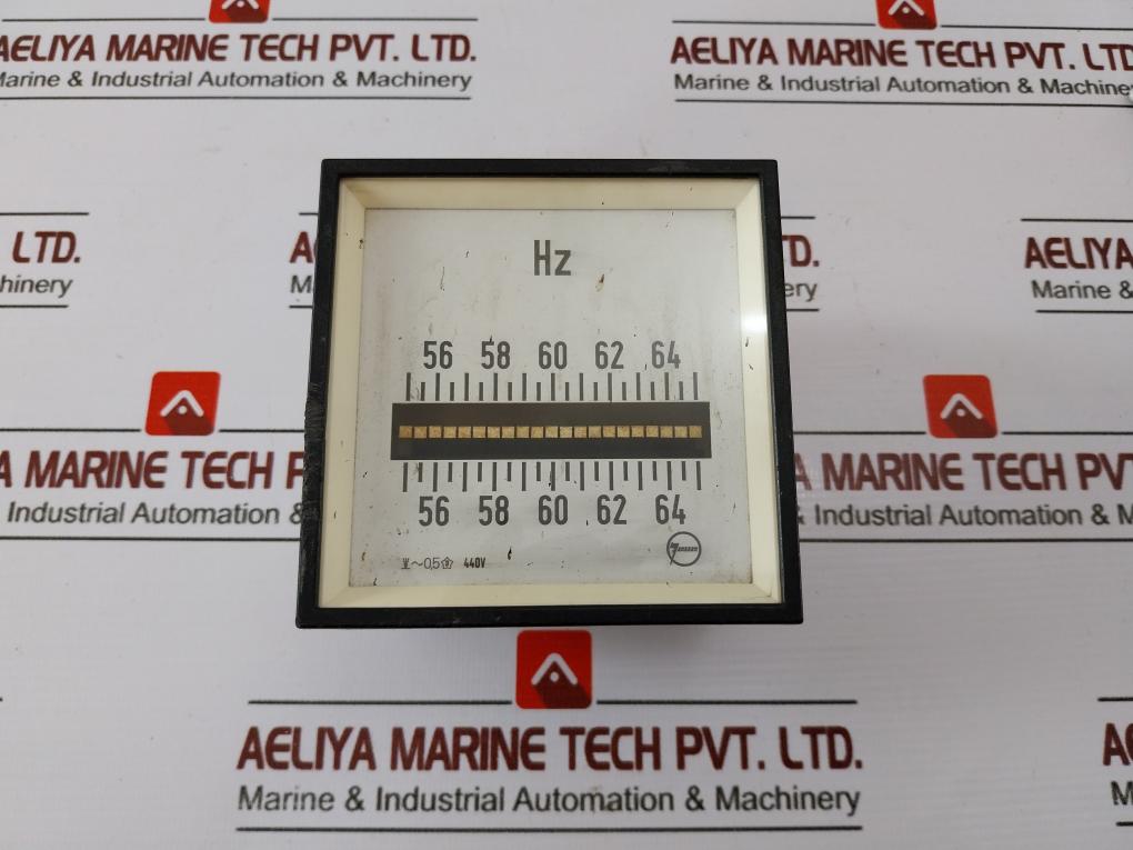 Janssen Frequency Meter 55-60-65HZ 440V