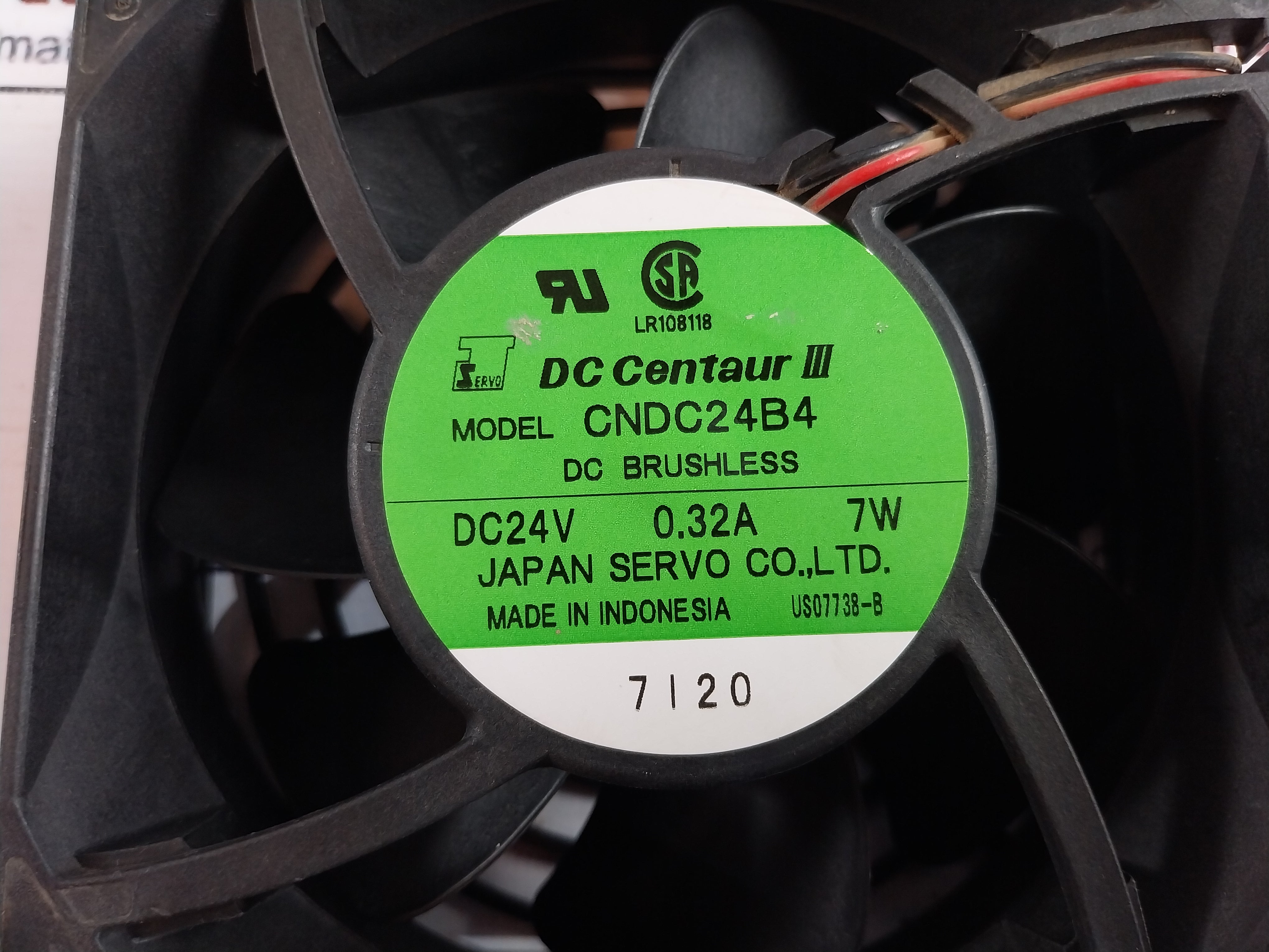 Japan Servo Cndc24B4 Dc Brushless Cooling Fan Dc24V 0.32A 7W