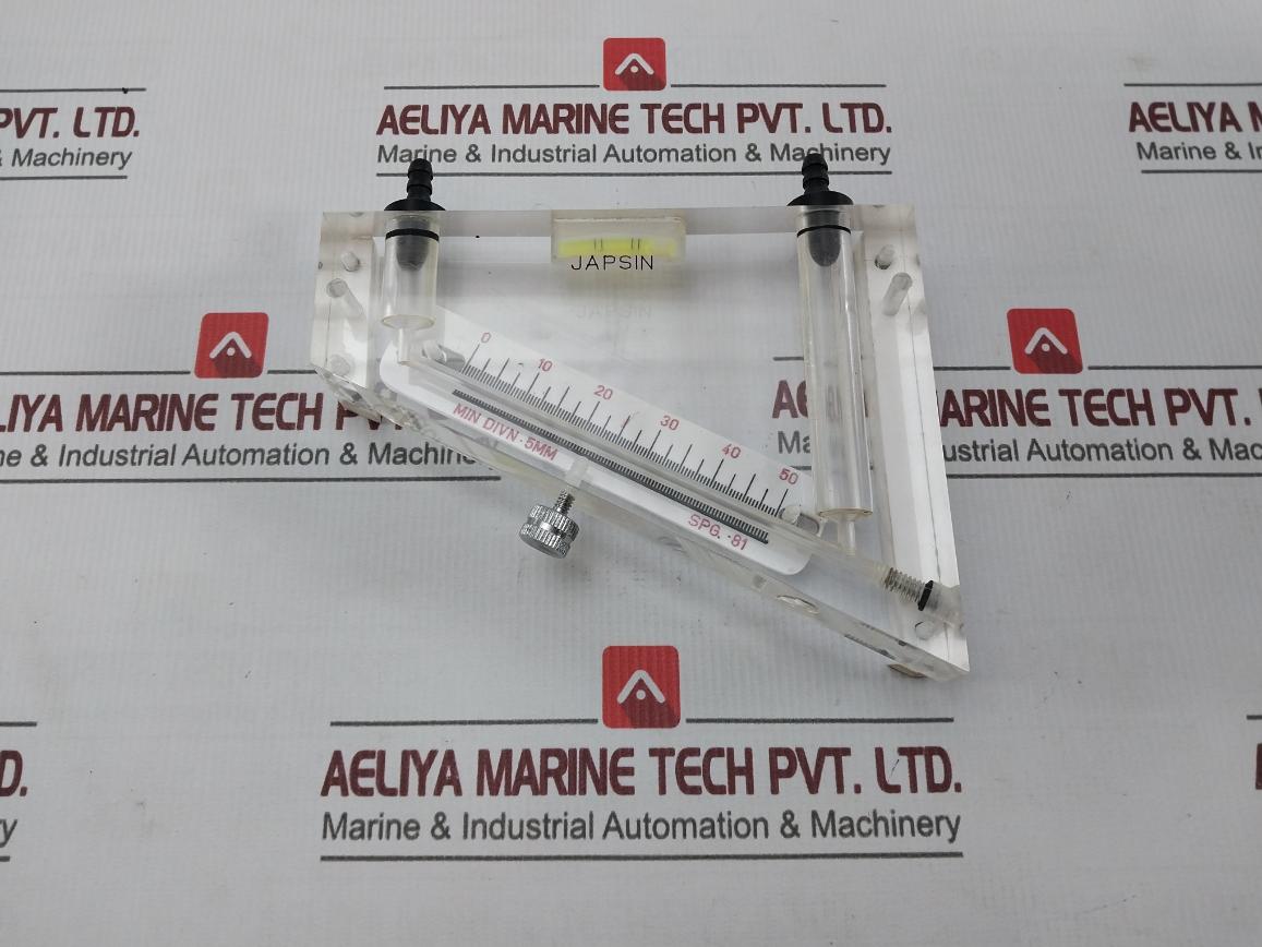 Japsin Spg.-81 Glass Industrial Inclined Manometer 72-12/03-04