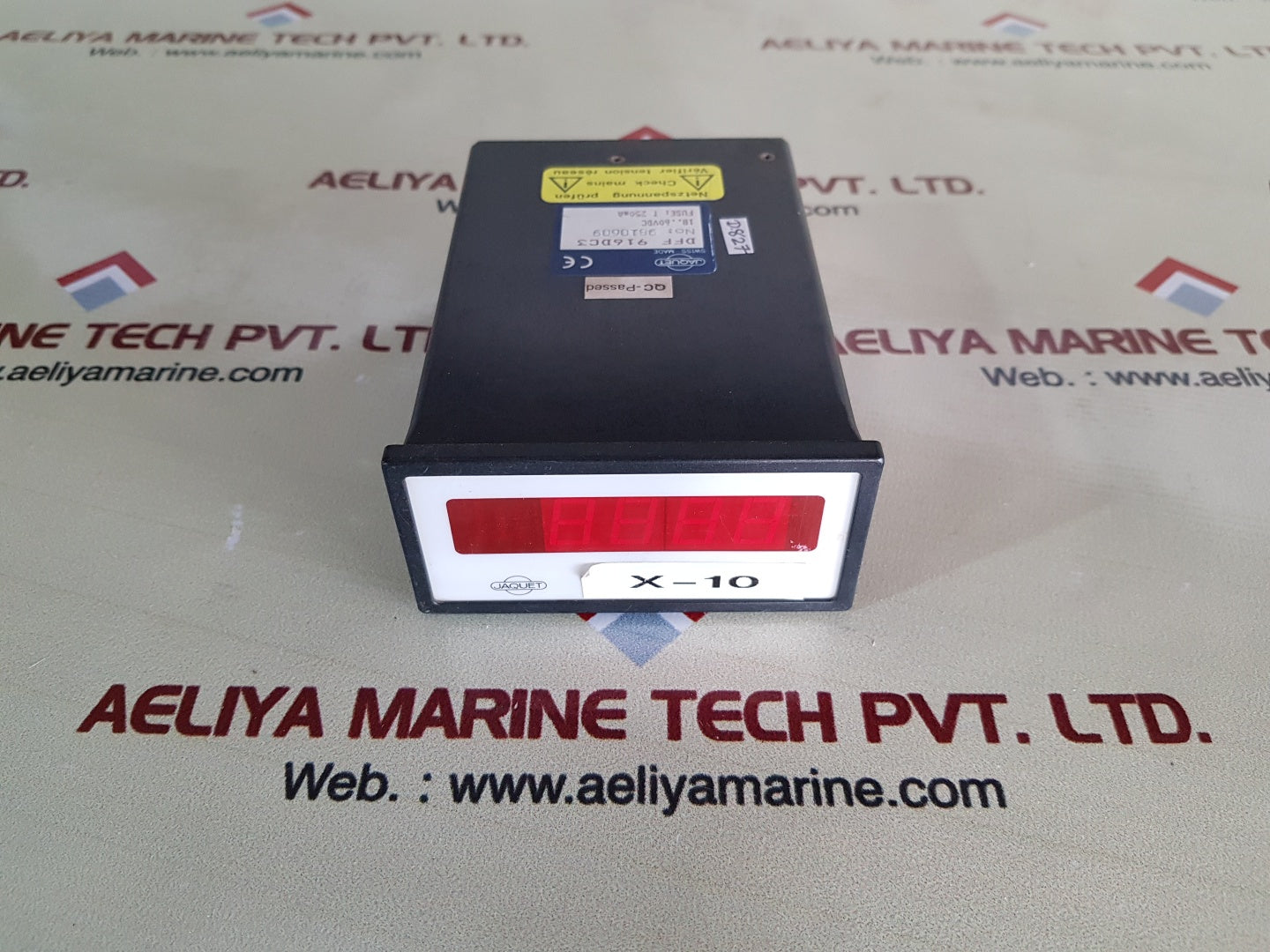 Jaquet X-10 Digital Display Tachometer 18-60Vdc 250Ma