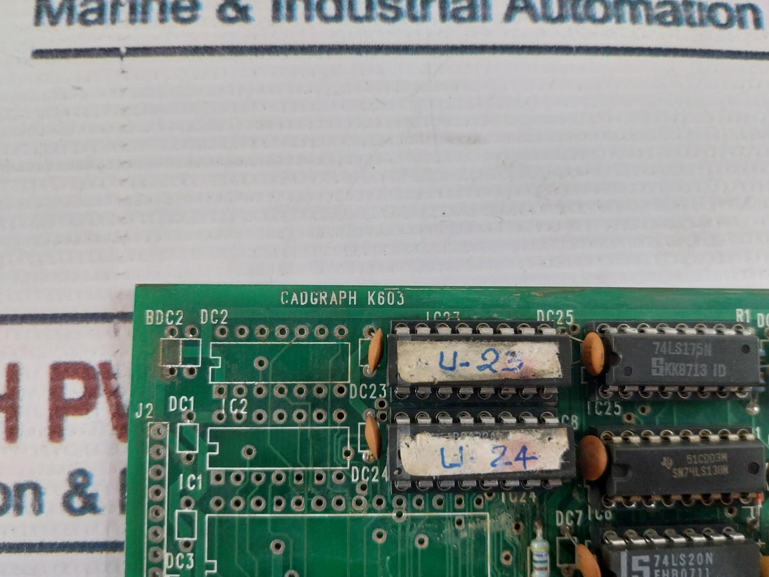 JASUBHAI RICHARD SIMON CADGRAPH K603 Printed Circuit Board