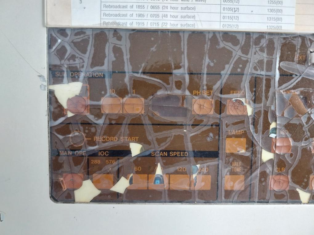 Jax-39-Weather-Facsimile-Receiver-By-Jrc-Front-Panel-Only-8
