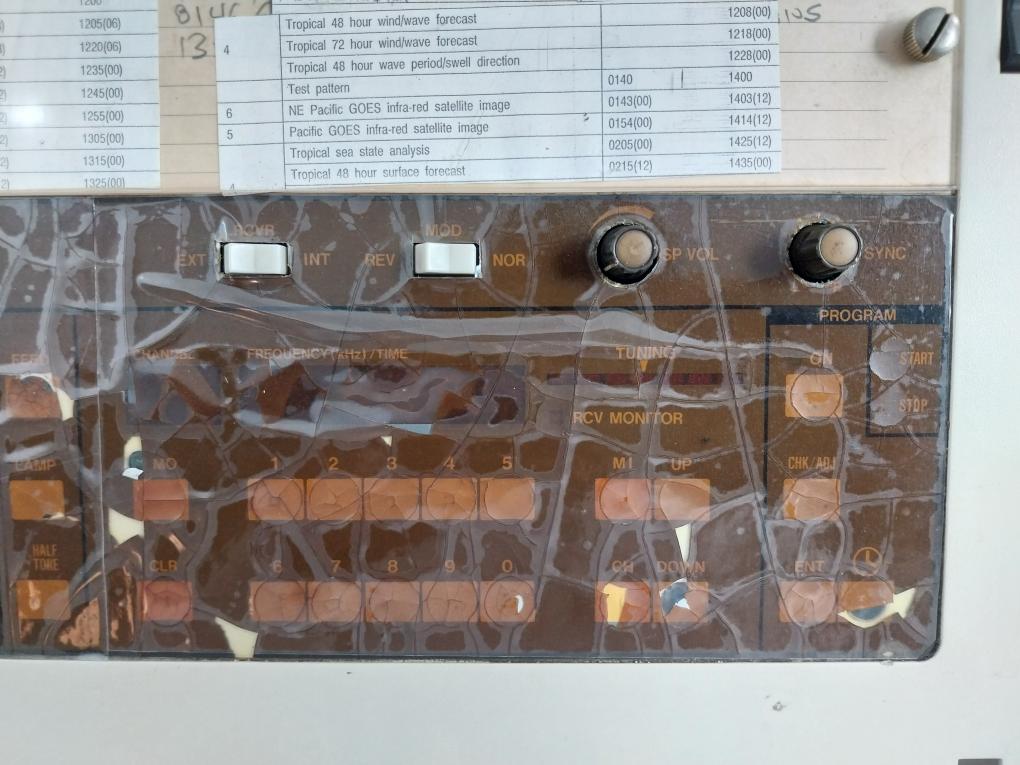 Jax-39-Weather-Facsimile-Receiver-By-Jrc-Front-Panel-Only-9