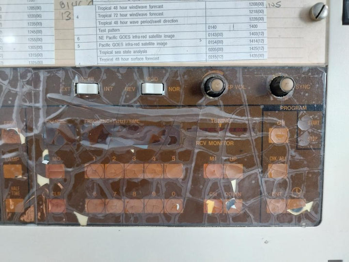 Jax-39-Weather-Facsimile-Receiver-By-Jrc-Front-Panel-Only-9