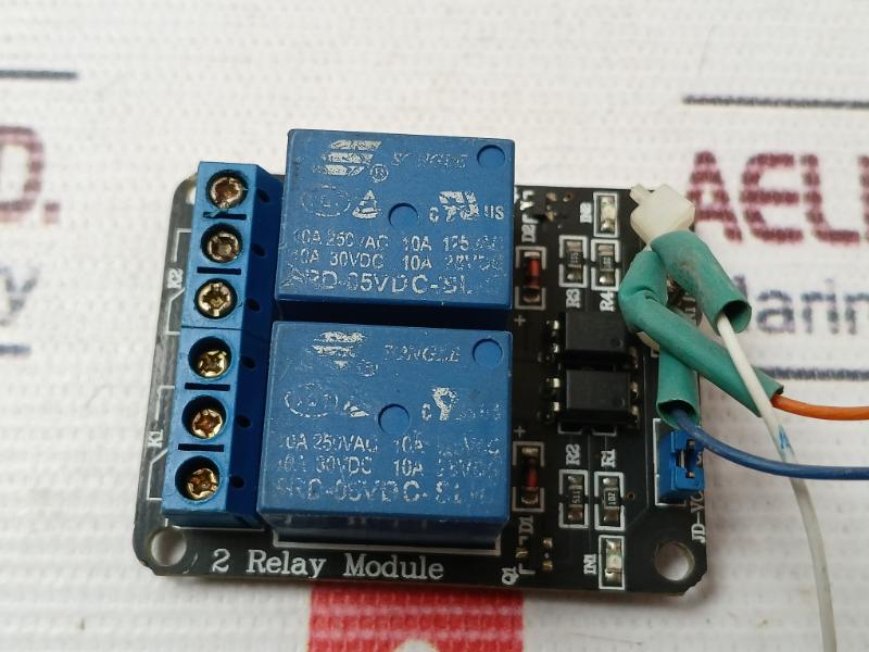 Jd-vcc 2 Optocoupler Relay Module 10A 250Vac 10A 125Vac Srd-05Vdc-sl-c