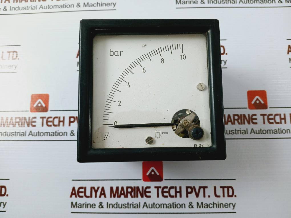 Je 18.08 Analog Panel Meter 0-10 Bar M792 De G009