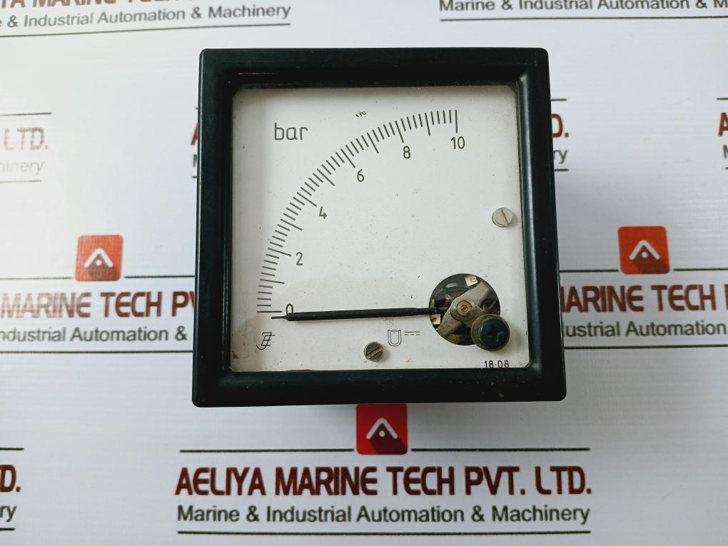JE 18.08 Analog Panel Meter 0-10 BAR M792 DE G009
