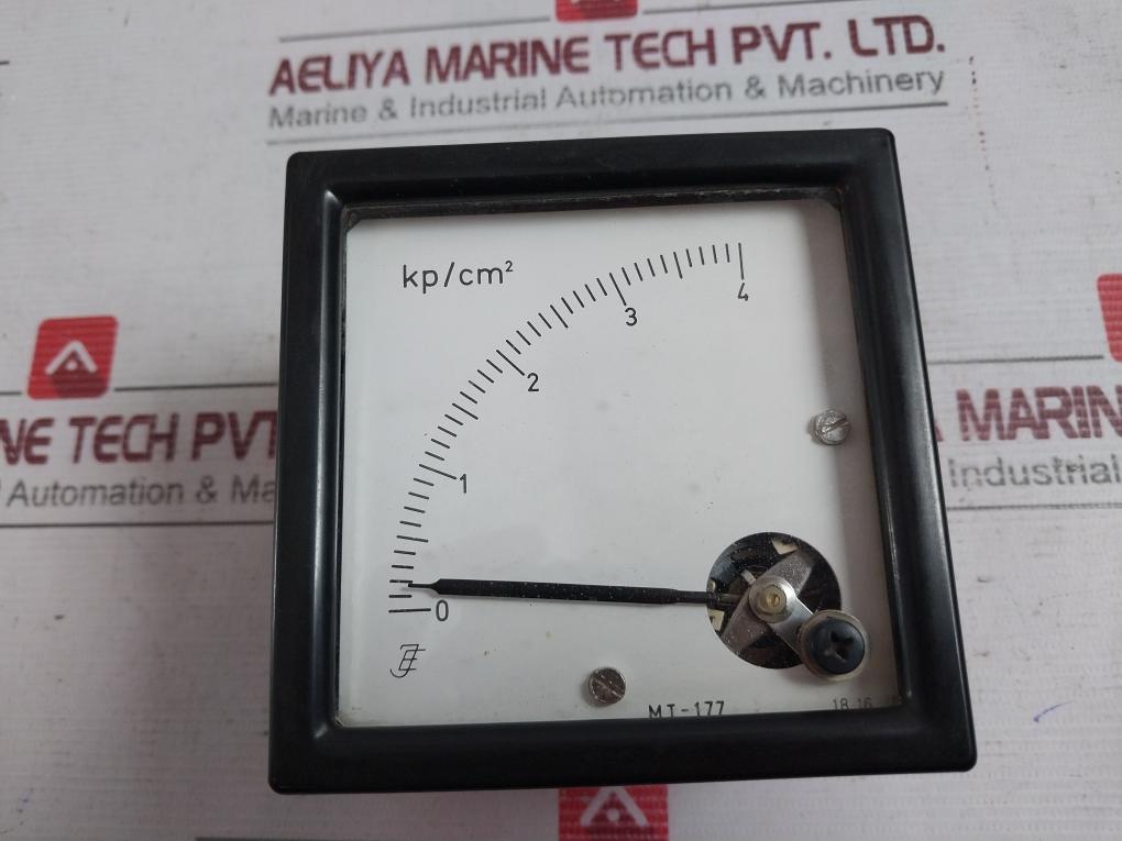 Je Analog Ammeter 0-4 Kp/Cm2 Mt-177 18-16