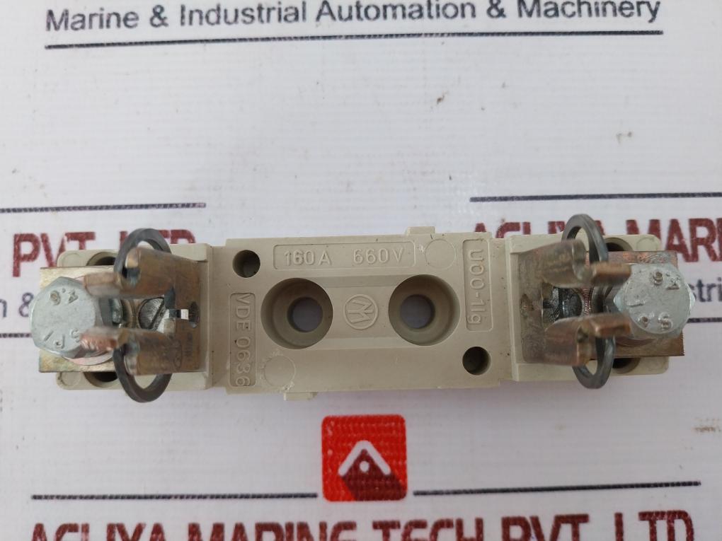 Jean Muller U00-1ig Nh Fuse-bases Size 00 Ac690v For Baseplate Mounting