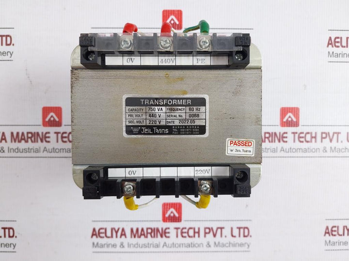 Jeil Trans 440V 60Hz Single-phase Control Transformer 750 Va