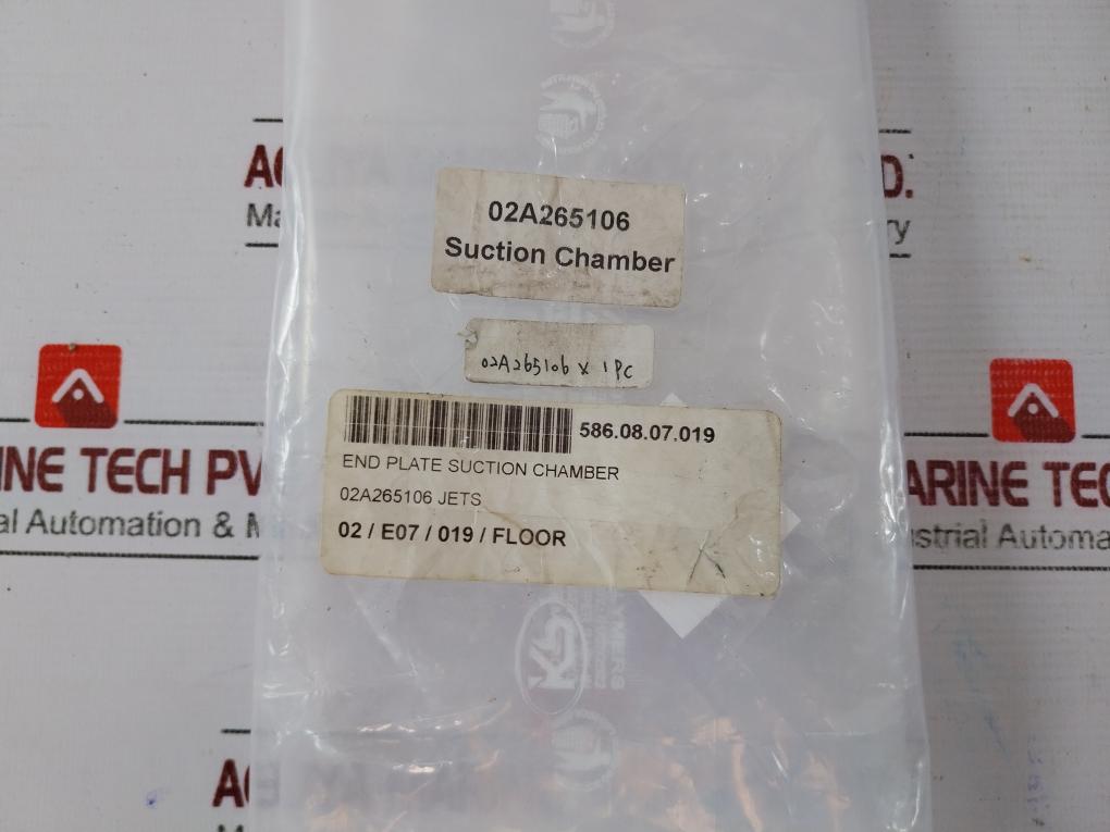 Jets 02a265106 End Plate Suction Chamber 02a265106