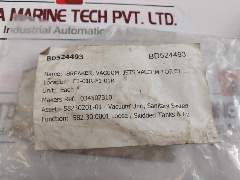Jets Vacuum 034507310 Vacuum Breaker Sanitary System 58230201-01