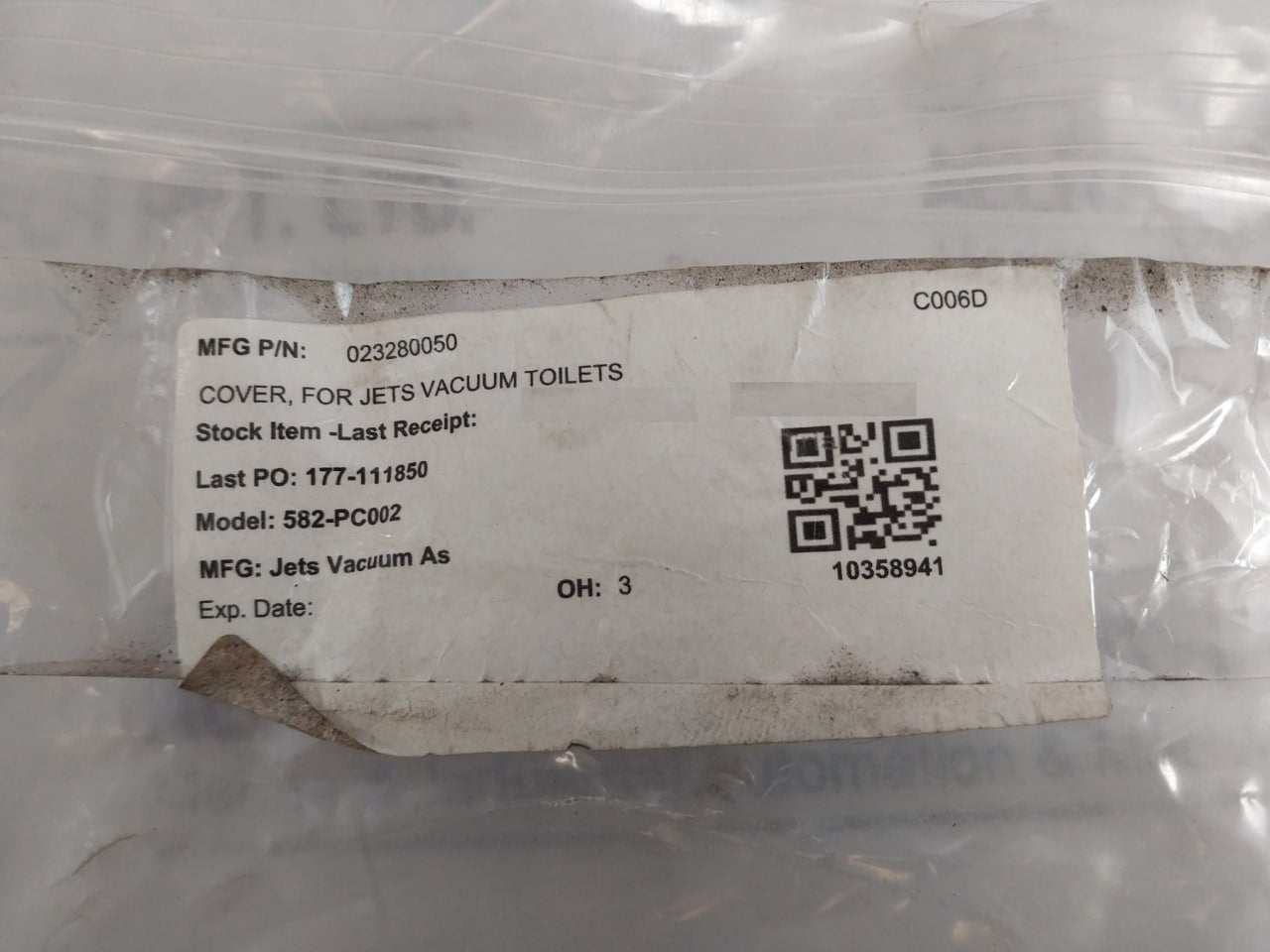 Jets 023280050 Vacuumarator Pump 582-pc002