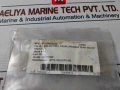 Jets Vacuum 034501705 Check Valve Straight Shape