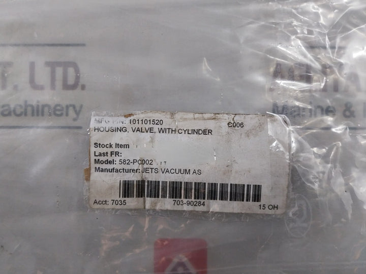 Jets Vacuum 101101520 Housing Valve With Cylinder 582-pc002