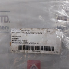 Jets Vacuum 101101520 Housing Valve With Cylinder 582-pc002
