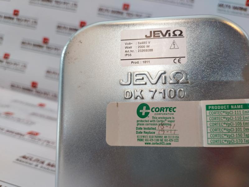JeviΩ Dk 7100 Heating Element 2Kw 3P 480V 3X480V 2000W Ip55