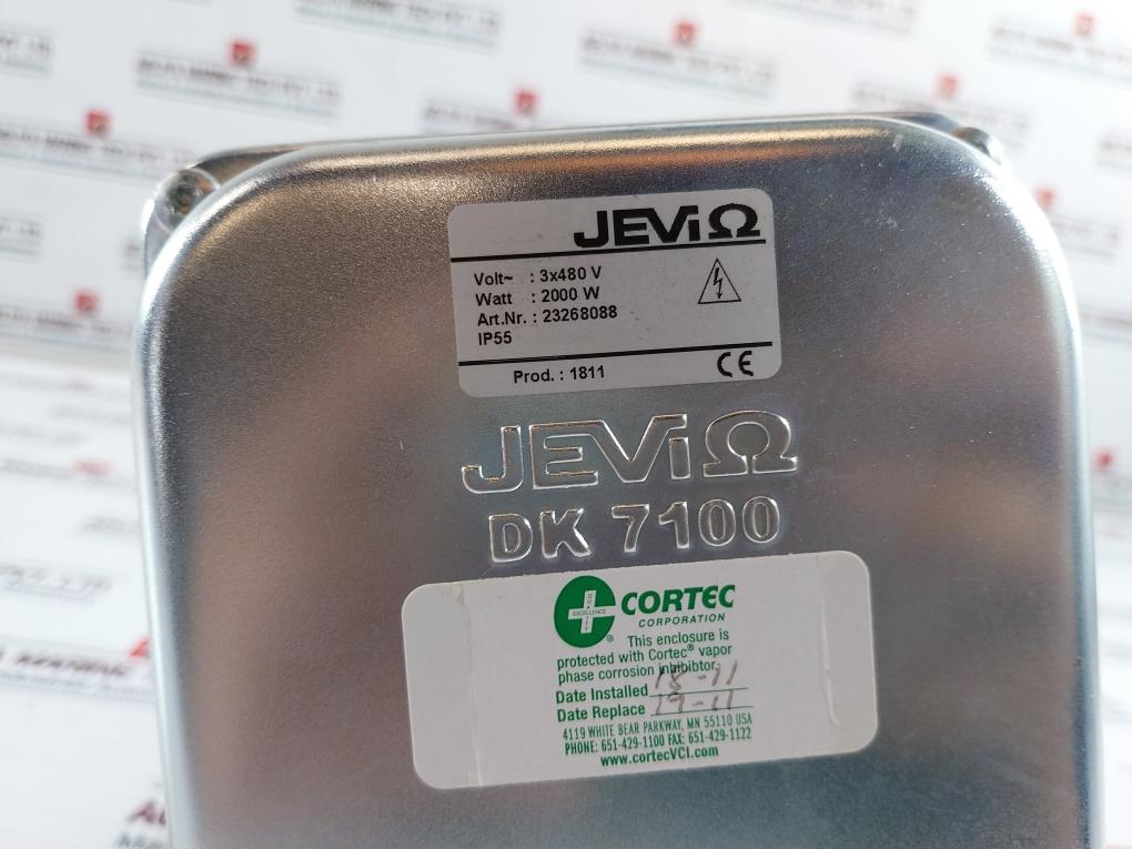 JeviΩ Dk 7100 Immersion Heater Element 2Kw 3P 480V 3X480 V 2000 W