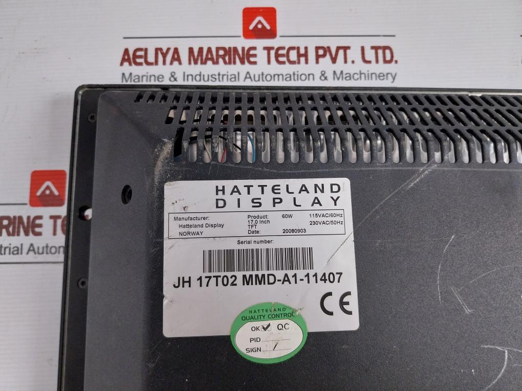 Jh 17T02 Mmd-a1-11407 Display Panel 17,0 Inch 115Vac/60Hz Hatteland