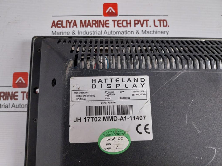 Jh 17T02 Mmd-a1-11407 Display Panel 17,0 Inch 115Vac/60Hz Hatteland