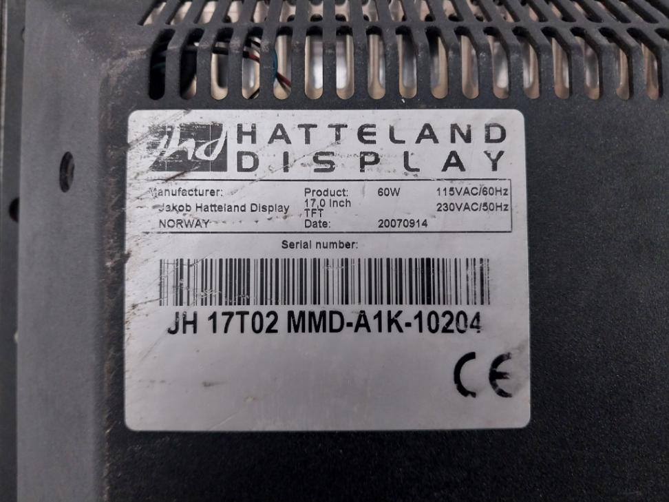 Jh 17T02 Mmd-a1K-10204 Maritime Multi Display 17,0 In Jacob Hatteland 230Vac/50Hz