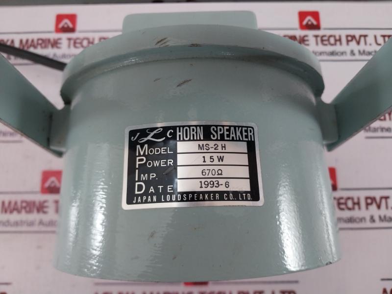Jlc-japan Loudspeaker Ms-2H Horn Speaker 15W 670Ω 15 Meter Cable