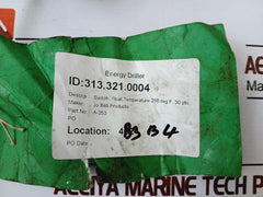 JO BELL A-253 Float Switch Level Varco A-253-7-ZA-2P