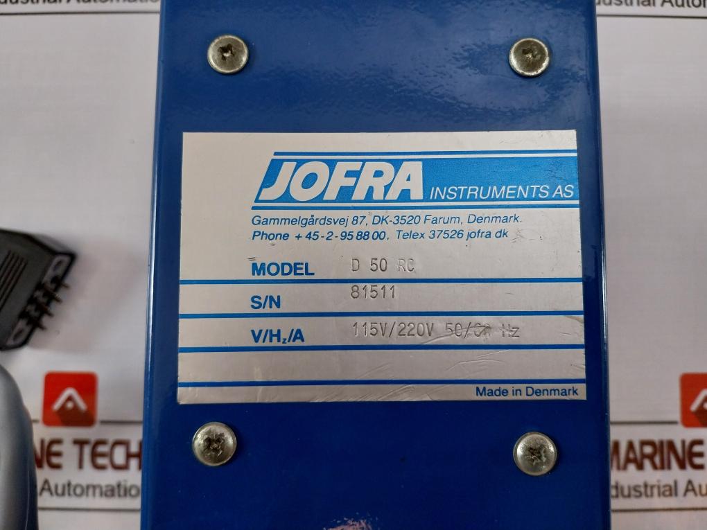 Jofra D 50 Rc Dry Block Temperature Calibrator 115V/220V 50/60Hz