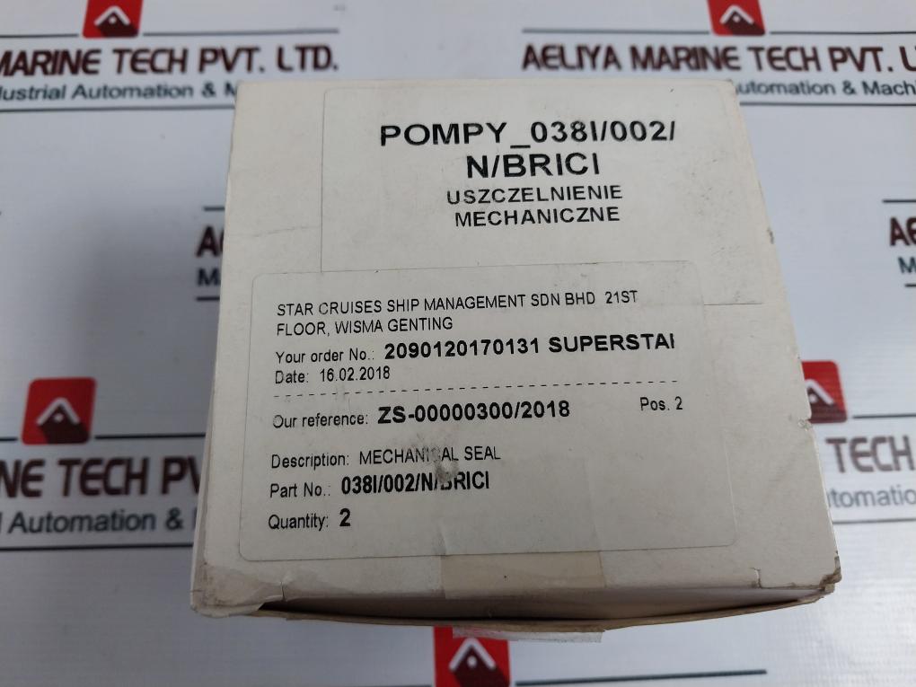 John Crane 0381/002/N/Brici Mechanical Seal Set