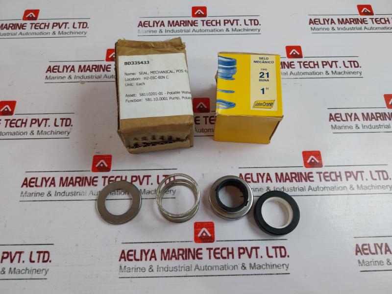 John Crane Type 21 58110201-01 Mechanical Seal 1" For Potable Water Pump