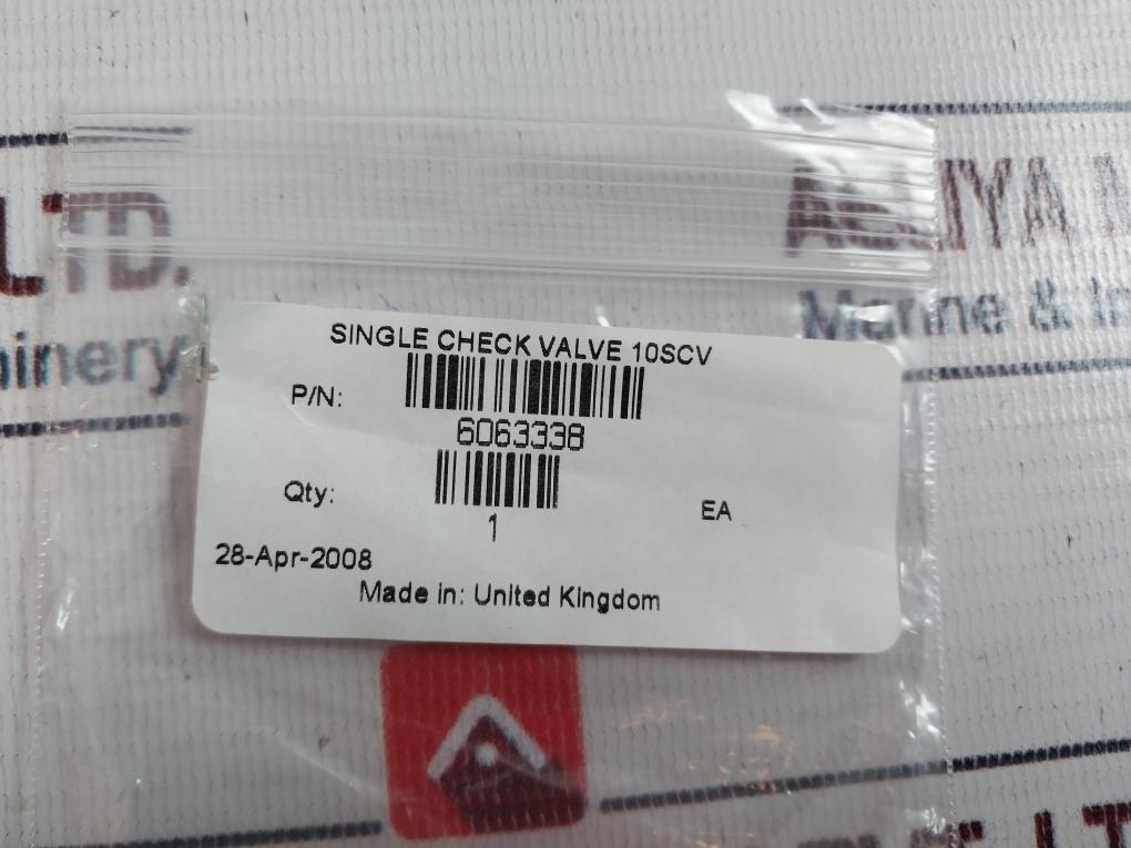 John Guest 6063338 10 Scv Single Check Valve