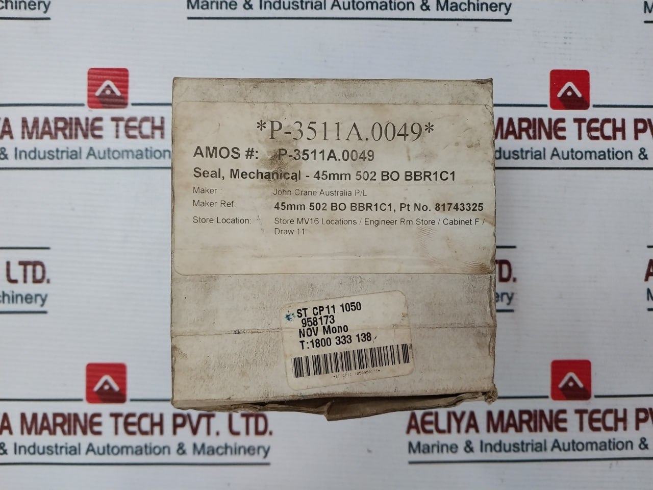 John Crane Nit-0550:40-043 Mechanical Seal 87003249