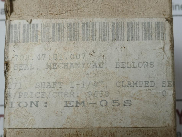 John Crane Pp046Jh/C Mechanical Bellows Seal Set