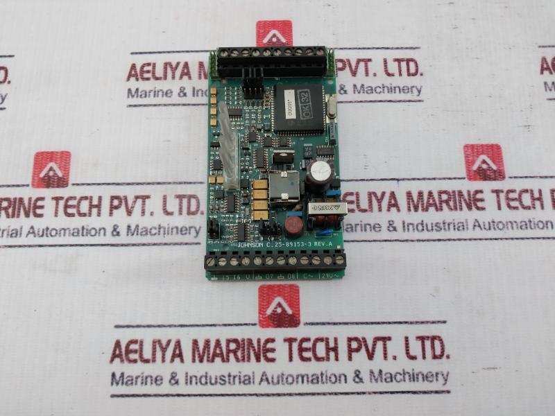Johnson Controls 25-89153-3 Printed Circuit Board Card Rev A 24V 1A