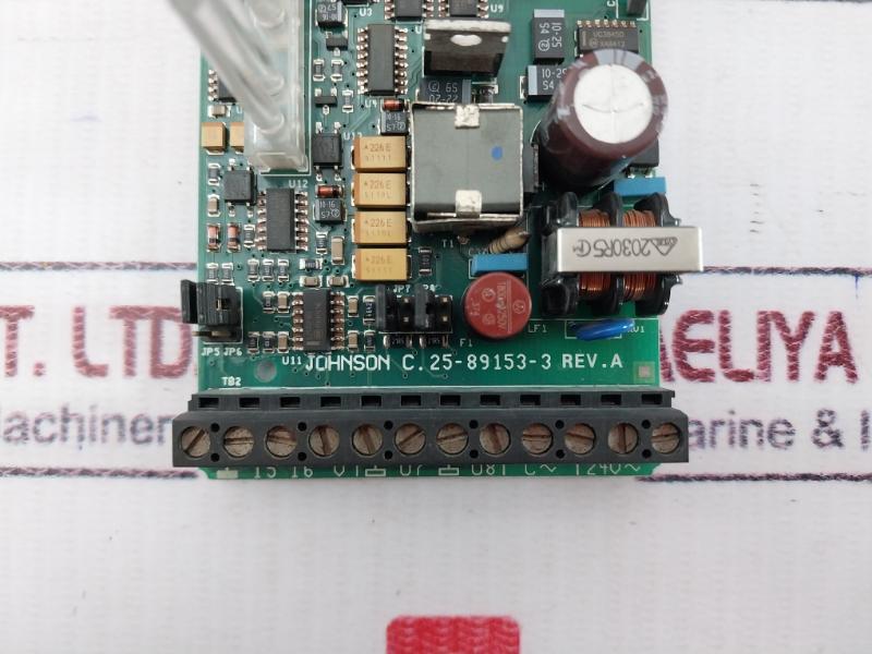 Johnson Controls 25-89153-3 Printed Circuit Board Card Rev A 24V 1A
