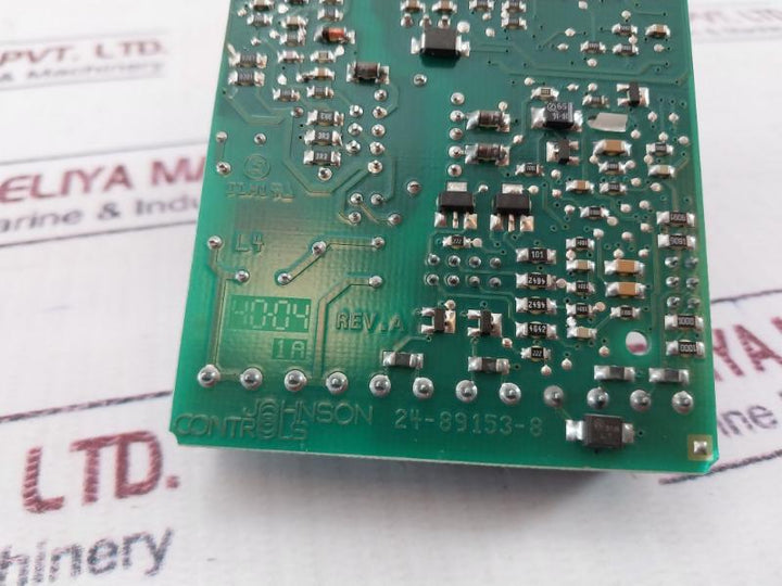 Johnson Controls 25-89153-3 Printed Circuit Board Card Rev A 24V 1A