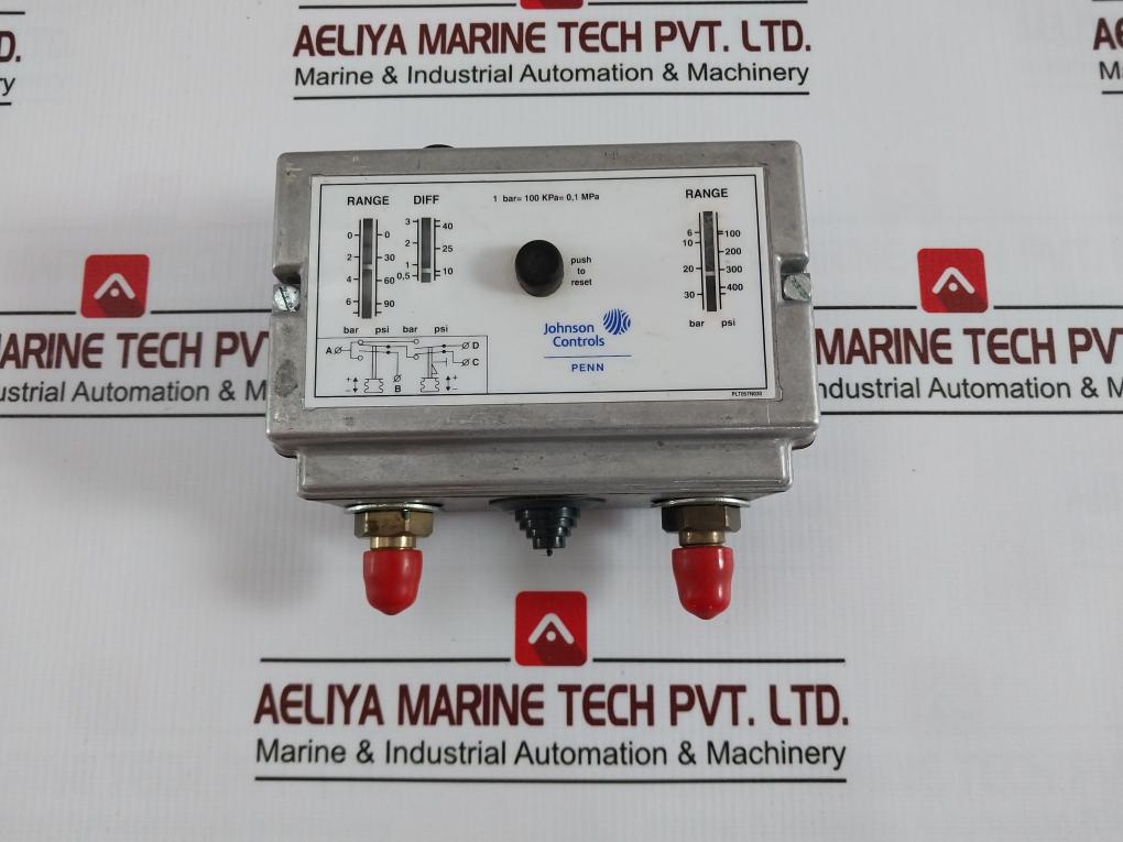 Johnson Controls P78Mcb-9300 Dual Pressure Control Switch 100-400 Psi Plt057N030