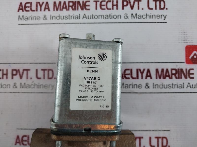 Johnson Controls V47ab-3c Water Regulating Valve 1/2