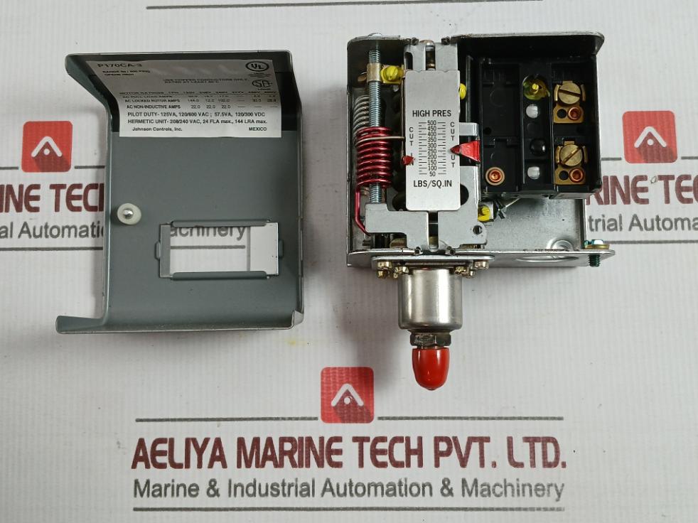 Johnson Controls P170Ca-3C High-pressure Control 50/500 Psig 152073