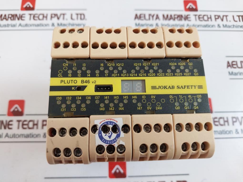 Jokab Safety PLUTO B46 V2 Programmable Safety Controller 20-070-17 24VDC