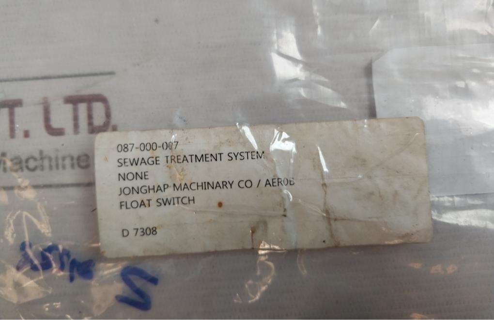 Jonghap Aer0B 087-000-007 Float Switch 2M Cable For Sewage System