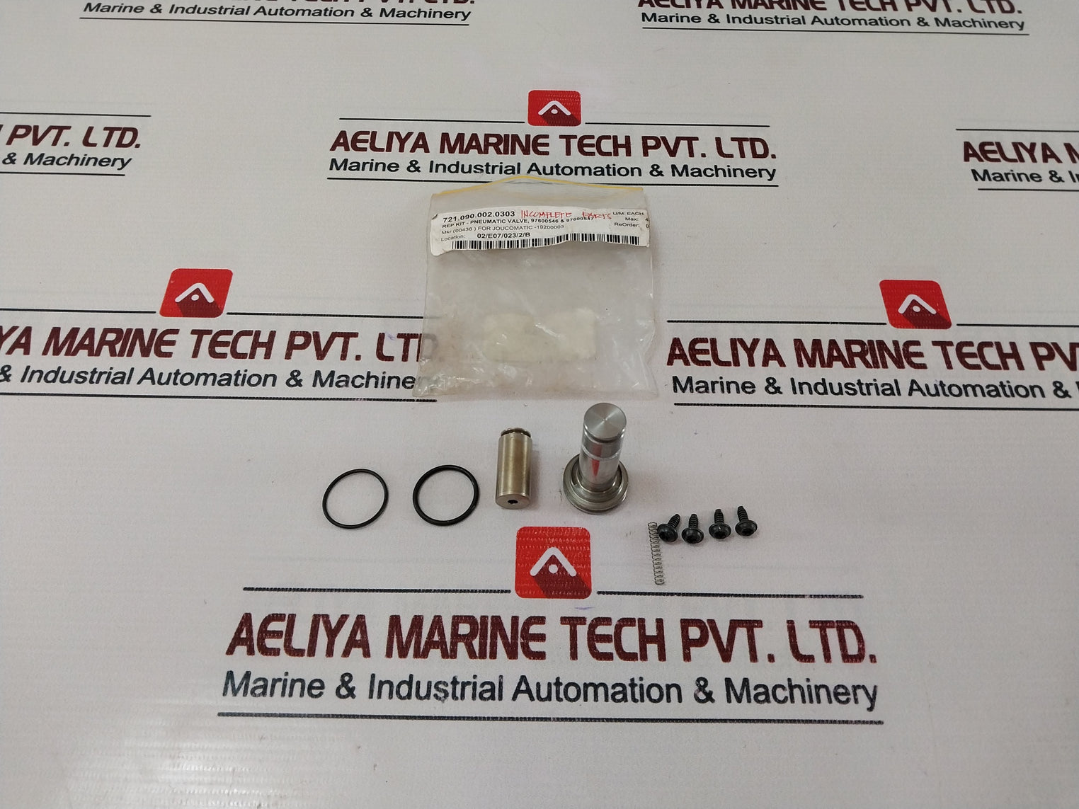 Joucomatic 19200003 Pneumatic Valve Repair Kit 97600546 & 97600547